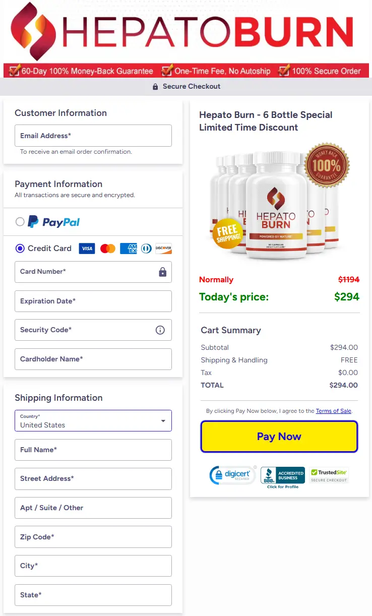 HepatoBurn secure order