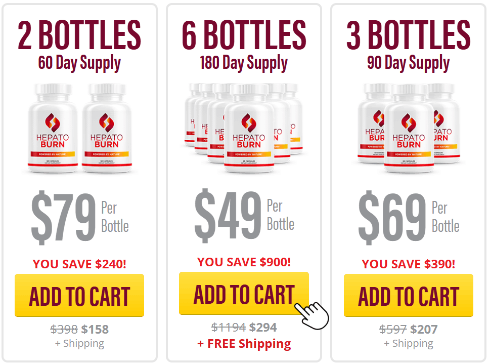 HepatoBurn pricing options
